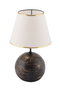 Opviq Lámpara de Mesa Balloon - Negro, Blanco y Dorado